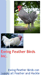 Mobile Screenshot of ewingfeatherbirds.com