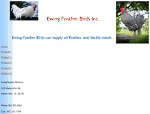 Tablet Screenshot of ewingfeatherbirds.com